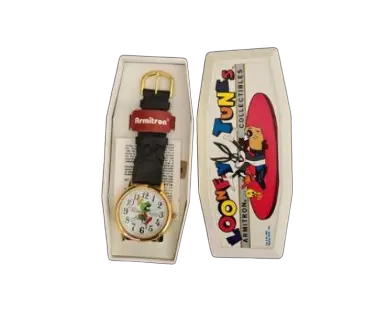 Armitron Looney Tunes collectible watch with white dial